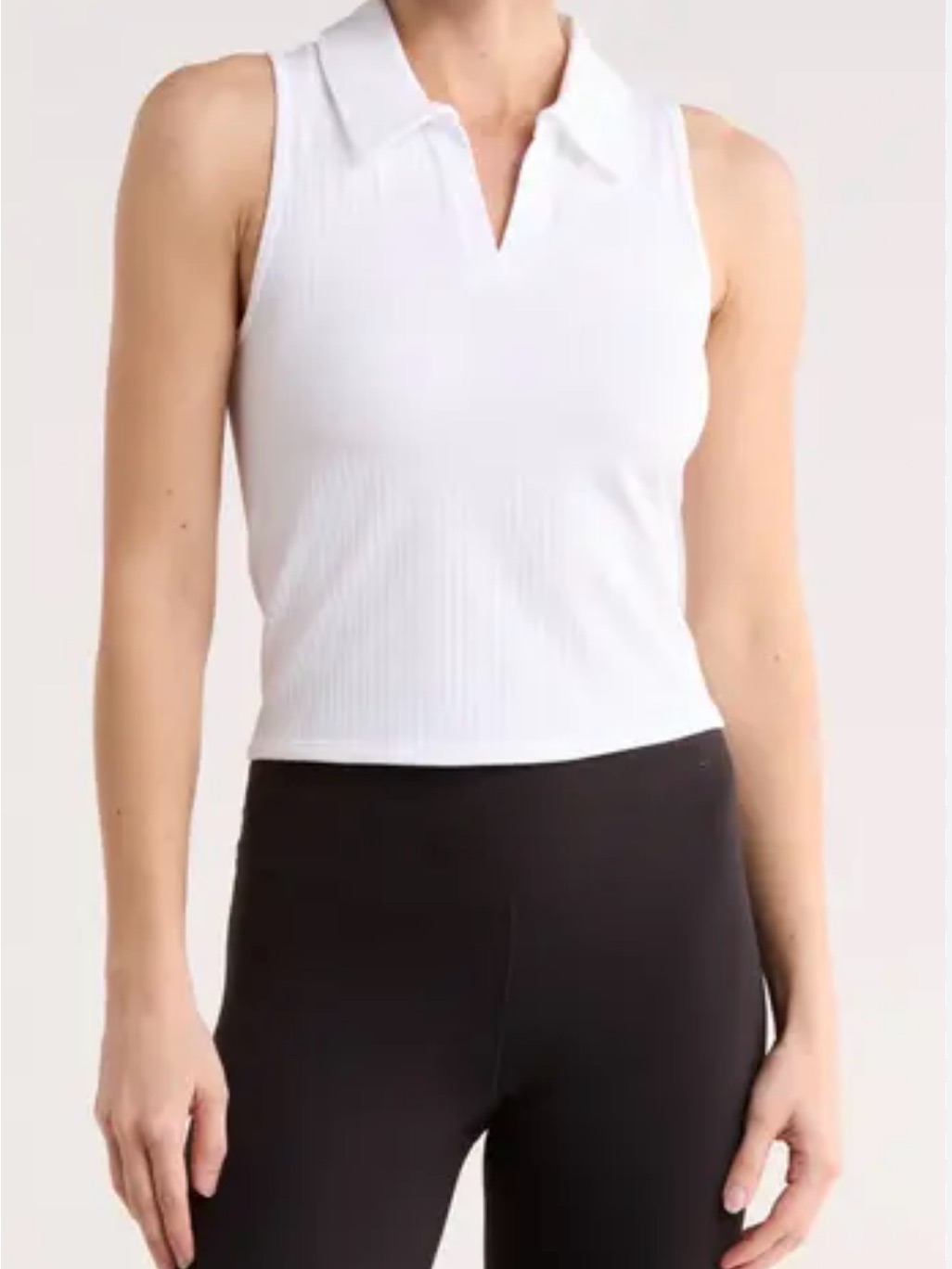 A New Day Women's Sleeveless Polo Blouse White, Size Xl New With Tags